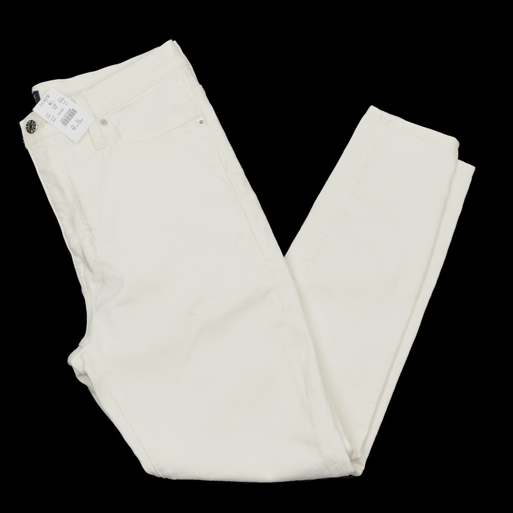 New JCREW Size 31 9" High-Rise Skinny Jean in White Denim AK526 - Picture 2 of 4